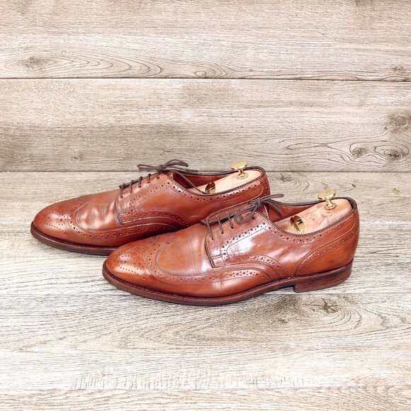 Allen Edmonds LOMBARD 10.5 D Walnut * add $15 Cedar Trees - Picture 7 of 13